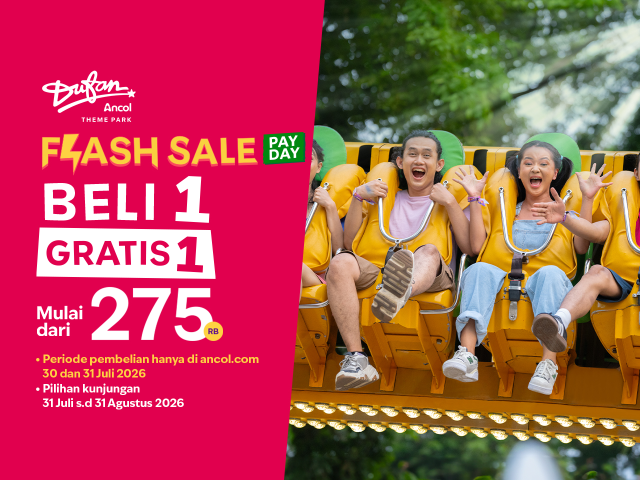 PAYDAY ALERT⚡! Berburu Promo Flash Sale di Dufan Ancol!